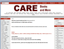 Tablet Screenshot of carebooksandmore.com